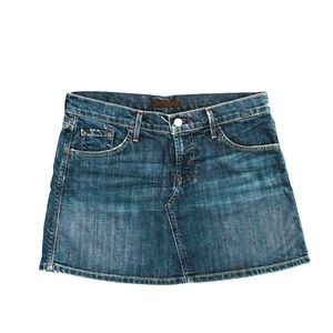 Dry Aged Denim Mini Skirt Size 29